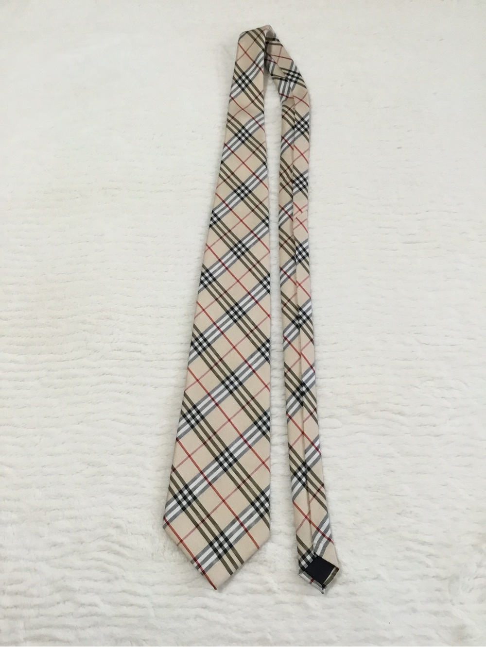 Burberry beige silk classic check tie - Picture 3 of 10